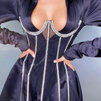 Women's Polyester Black Chain Shapewear