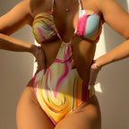 European And American Bikini Swimsuit Three-piece One-piece Swimsuit