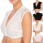 Women's Elegant Classical Top Regular Base Lace Stitching Small Shirt