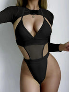 Hot Three Piece Mesh Swimsuit Bikini