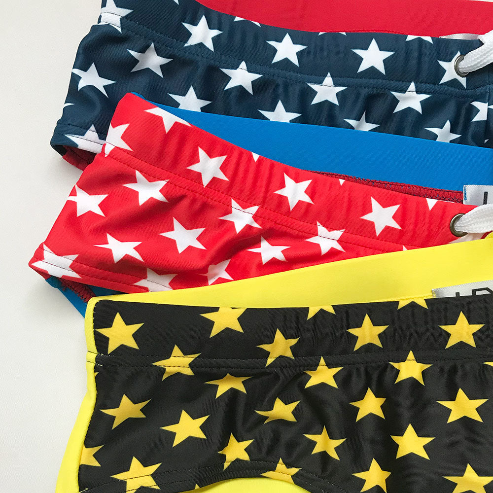 New Men's Triangle Swimsuit Color Blocking