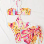 European And American Bikini Swimsuit Three-piece One-piece Swimsuit