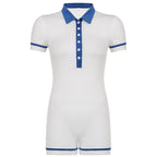 Ladies Fashion Casual Sports Jumpsuit Shorts