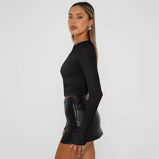 Women's Base-layer Round-neck Long-sleeve Top