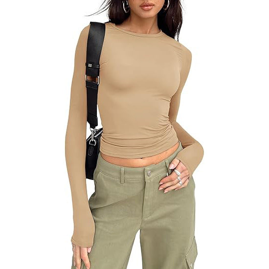 Women's Base-layer Round-neck Long-sleeve Top