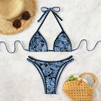 Printed Halterneck Sexy Bikini Two-Piece Swimsuit