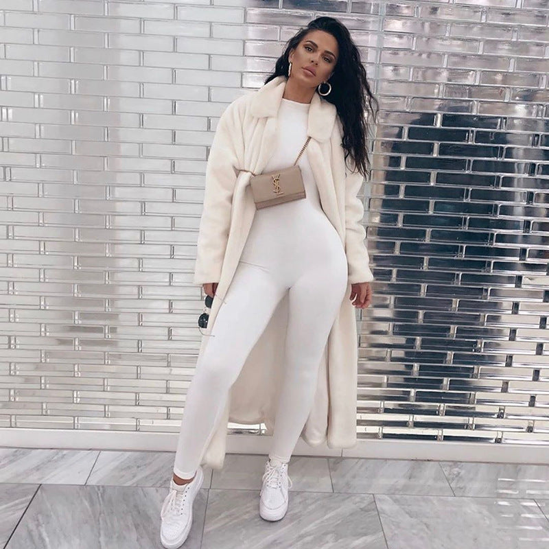 Solid color sexy tight bottomed Jumpsuit