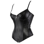 European And American Court PU Punk Tunic Women's Shoulder Strap Shapewear