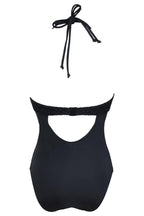 Conservative Lace Hydrangea Solid Color Sexy One-piece Swimsuit Swimsuit