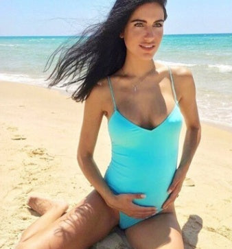 Candy-colored strap Halter Sexy Siamese Swimsuit New Solid Color Siamese Swimsuit Sexy Bikini Multicolor Swimsuit