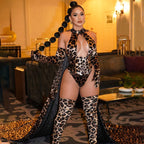 Popular Jumpsuit Sexy Gloves Leggings Suit