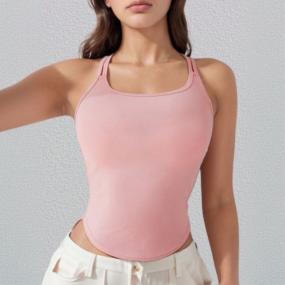 AutumnWinter Commuter All-Match Backless Base Layer Top
