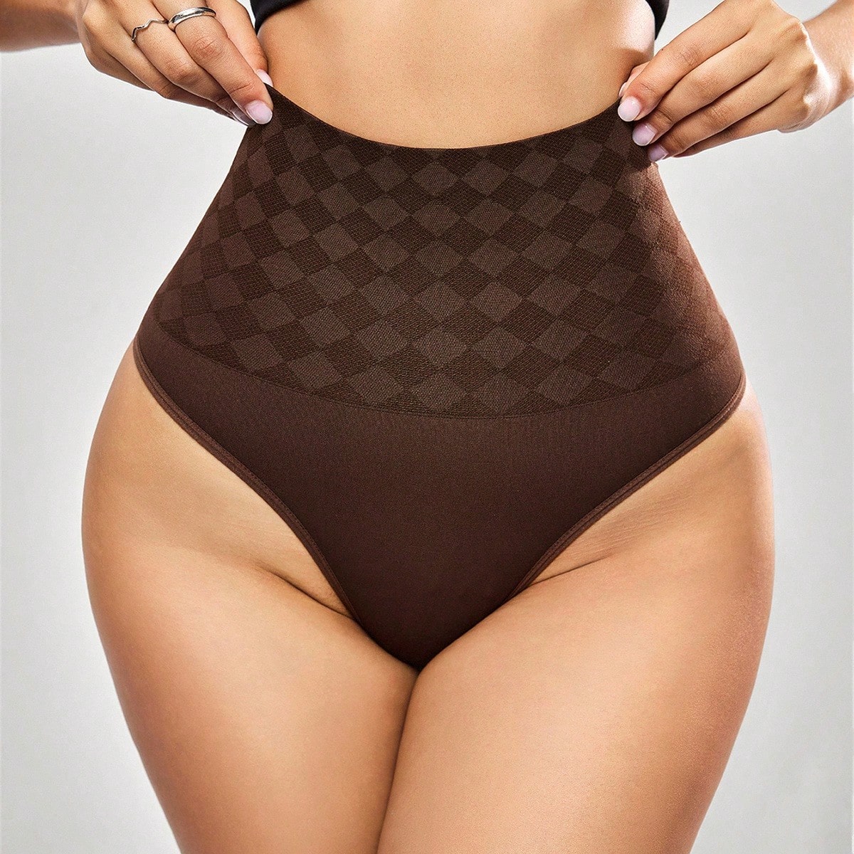 High-Waisted Shapewear Thong Tummy Control Butt Lifter Full Body Slimming Seamless Body Shaper