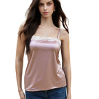 Lace-trimmed Strap Vest Close-fitting Inner Layer And A Boldly Individual Bandeau Design