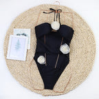 Women's Bikini 3D Flower One-piece Swimsuit