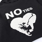 Letter Print Turtleneck Sweater Women's Inner Wear