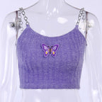 Short Sling With Embroidery Base