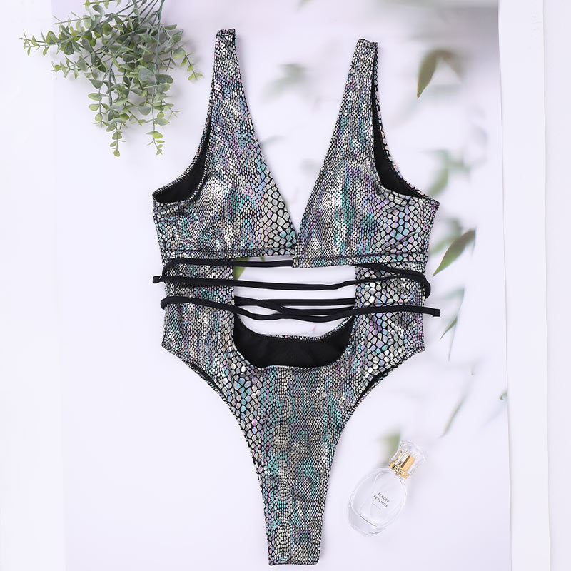 New One-piece Swimsuit Feminine Halter