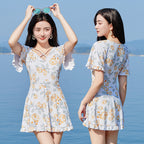 Women's High Waist Slimming Printed Swimsuit