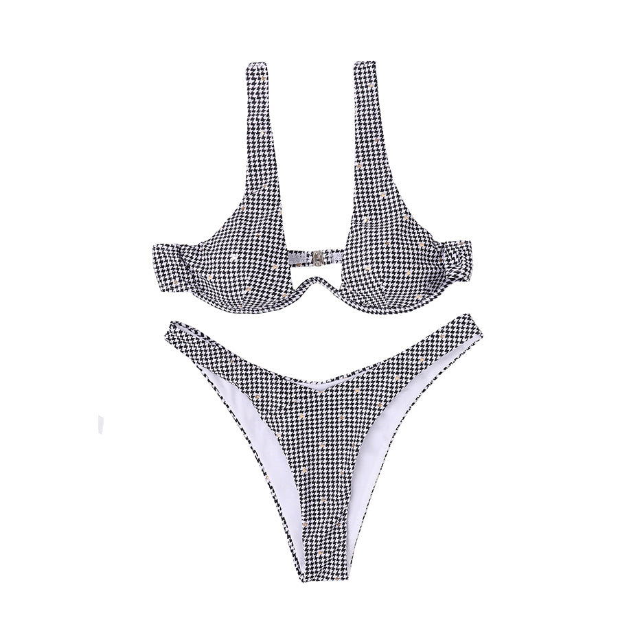 Double-strap Swimsuit With Chest Pads