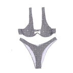 Double-strap Swimsuit With Chest Pads