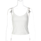 Inner-wear Or Outer-wear Slimming Lace-trimmed Camisole