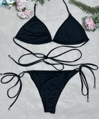 Beach Bath Sunbath Seamless Breathable Banded Bikini Swimsuit