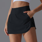 New Fake Two-piece Inner Wear Nude Feel Slim Fit Slimming Exercise Skirt