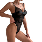 Women's Jumpsuit Suit Mesh See-through