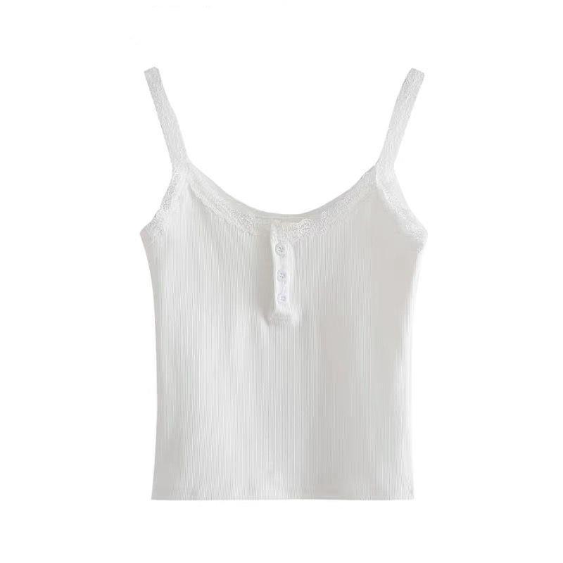 Slim Fit Inner Wear Outer Wear Lace Small Sling Vest For Women