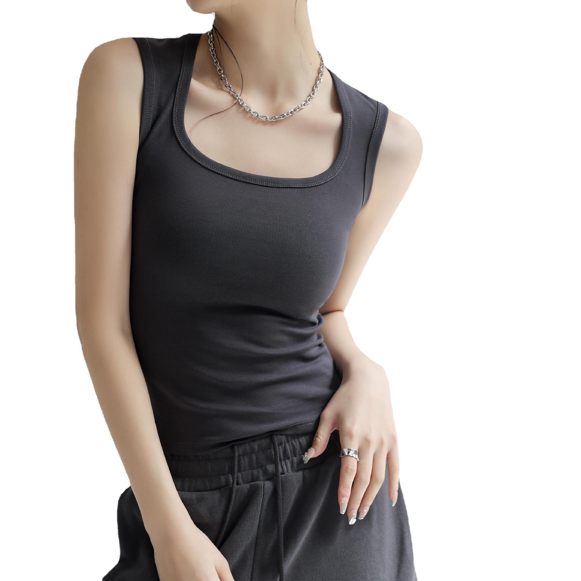 Suit Inner Wear Base Sleeveless Spaghetti Straps Midriff-baring Hot Girl Short Top