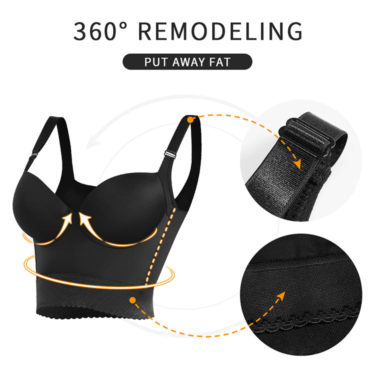 Vest-style Shapewear Back-slimming Plus-size Sports Bra