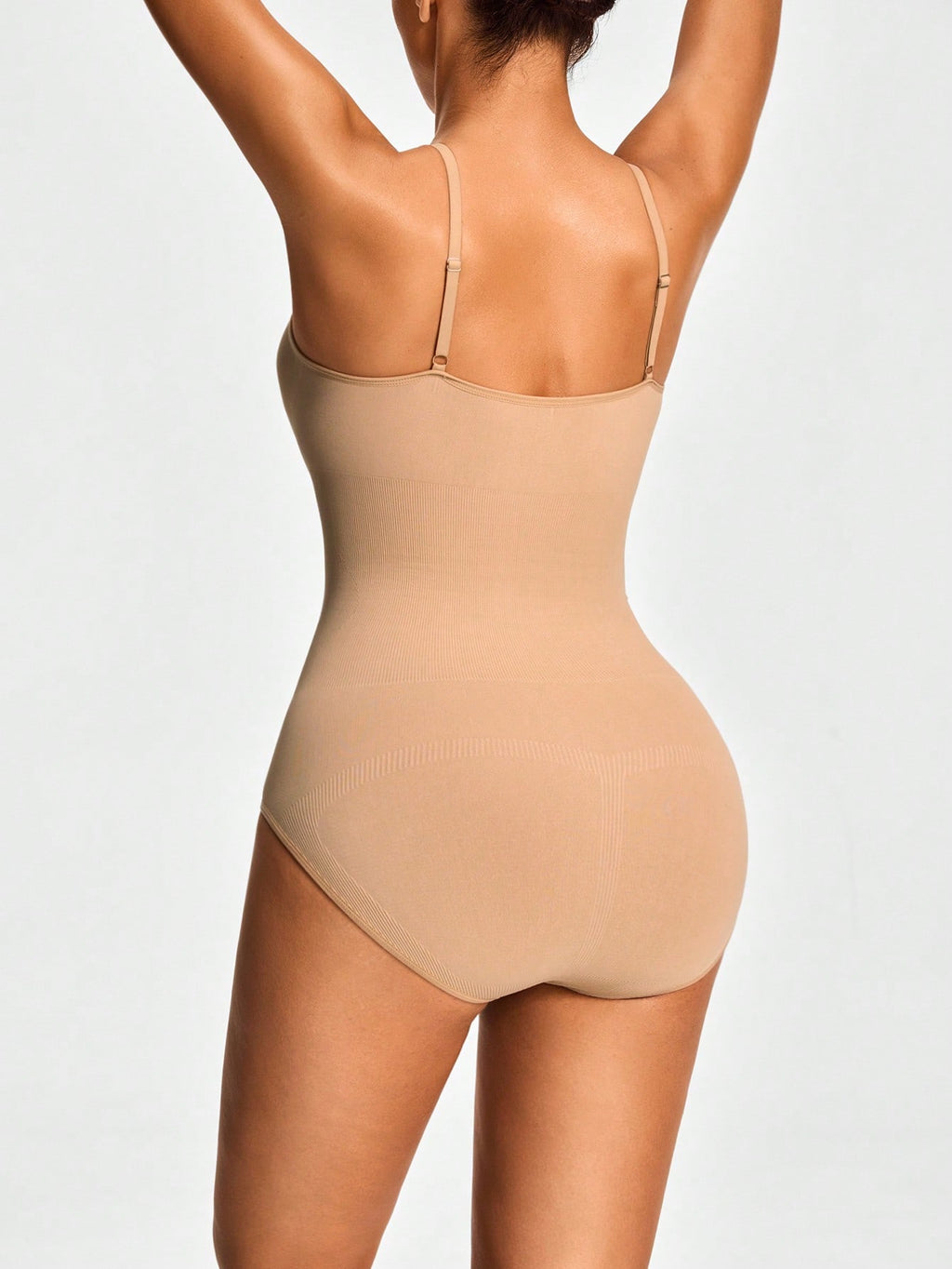 Adjustable Strap Full Body Shapewear Bodysuit - Bust Lift, Tummy Control & Butt Enhancement