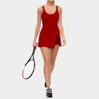 Womens Strappy Split Jumpsuit Athletic Dress