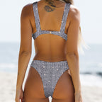 Double-strap Swimsuit With Chest Pads