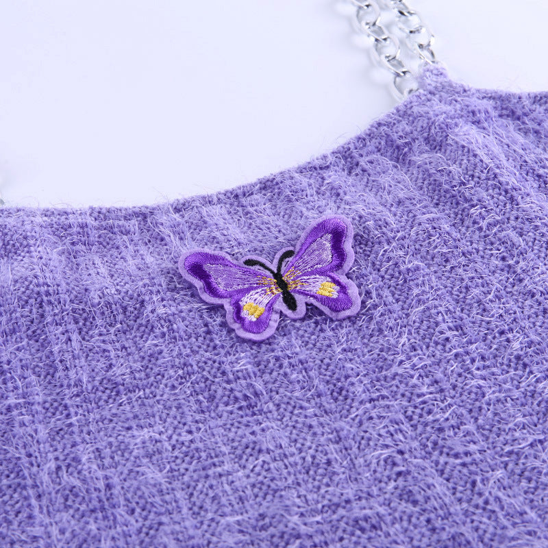 Short Sling With Embroidery Base