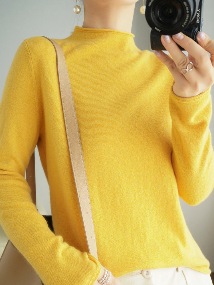 Women's Pullover Sweater Inner Wear Thickened Wool Base Shirt