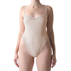 Lace Edge Adjustable Jumpsuit Skinny Inner Match Vest