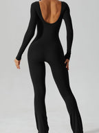 Women's Fashion Long Sleeve Belly-contracting Jumpsuit