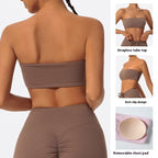 Tube Top High Elastic Breathability Comfortable Sports Yoga Inner Wear Hot Girl