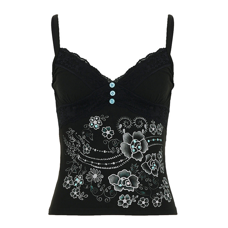 V-neck Camisole With Straps Sexy Low-cut Base Top For A Sassy Chic Look