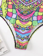 New One-piece Printed Swimsuit