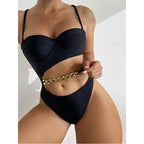 One Piece Swimsuit Hard Pack Solid Color Suit