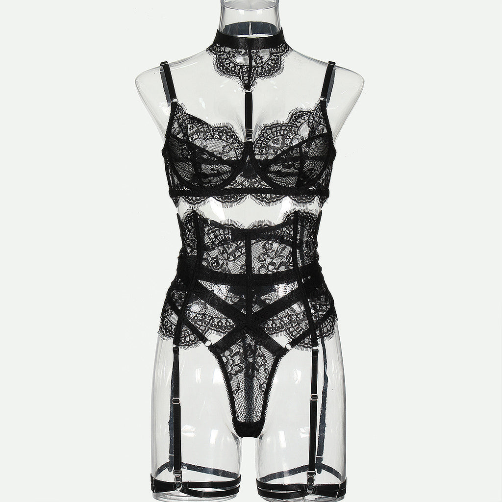 Lace Joint Hollow Out Shapewear Four-piece Set Or Five-piece Set
