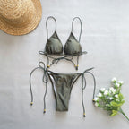 European And American Bikini Rope Sexy Split Women's Swimsuit Swimsuit