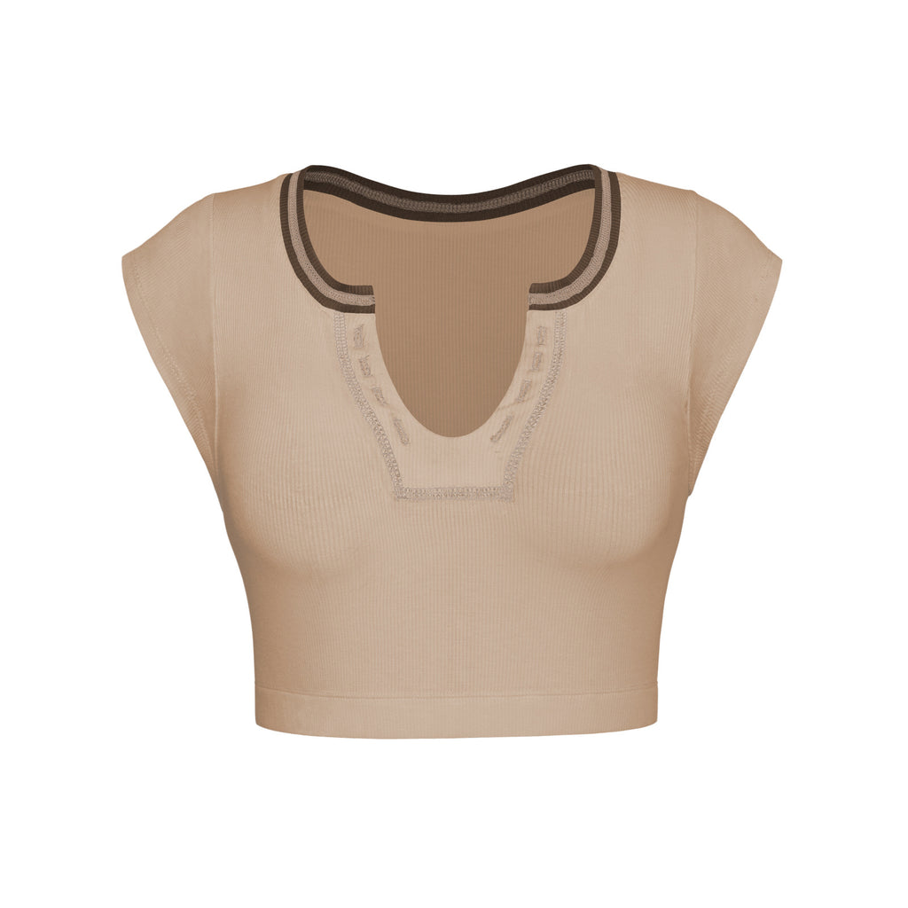 Summer Slim-fit Ultra-short Sexy Hot Girl Top Knitted Base
