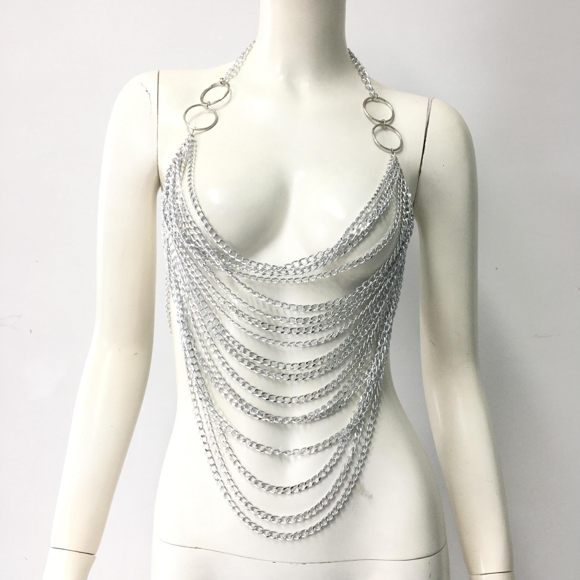 Women's Fashion Personality Multi-layer Body Chains