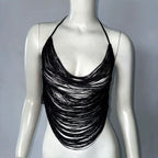 Women's Fashion Multi-layer Tassel Suspender Top