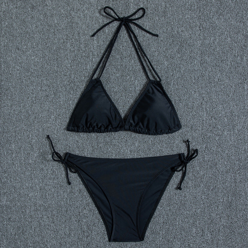 New Bikini Women's Swimsuit Printed Halter Series
