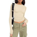 Women's Base-layer Round-neck Long-sleeve Top